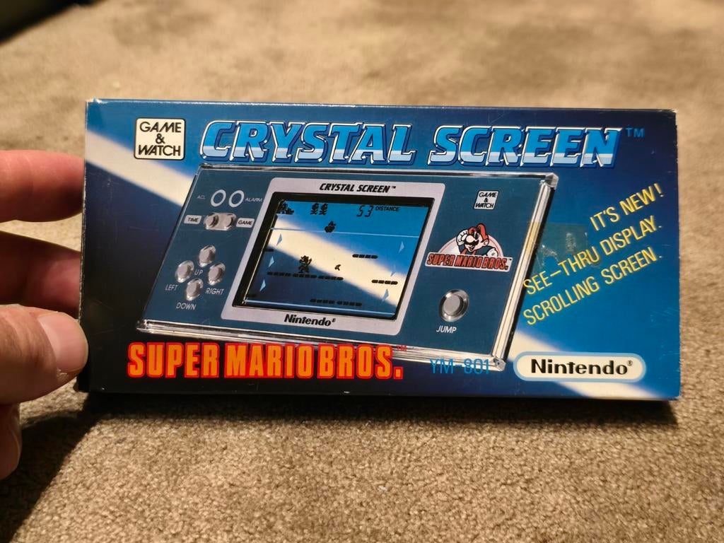 Nintendo Game & Watch Super Mario Bros. Crystal Screen 1986, Spelcomputers en Games, Spelcomputers | Nintendo Game Boy, Gebruikt