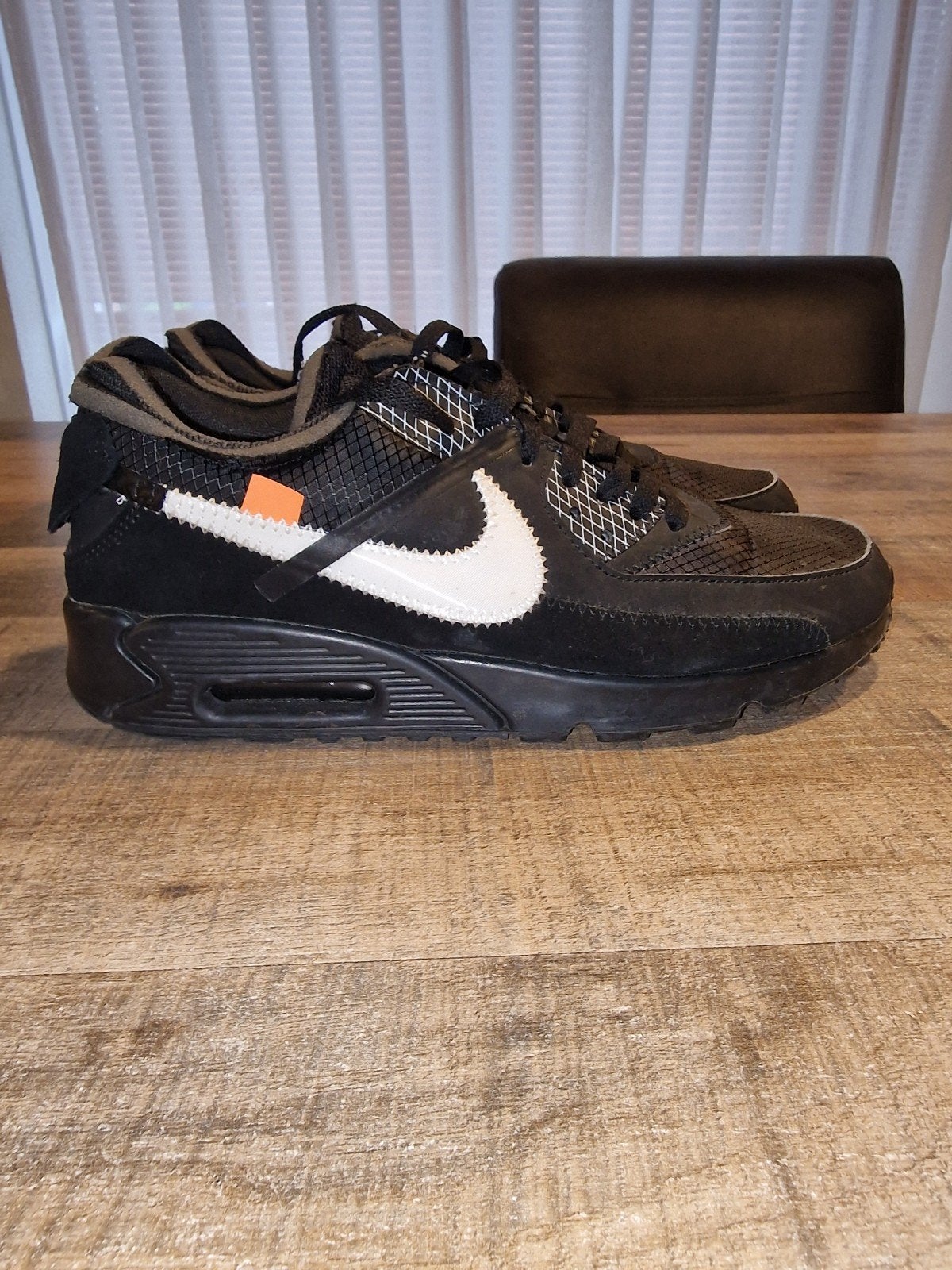 Nike Air Max 90 Off-White Zwart - Maat 45, Kleding | Heren, Schoenen, Ophalen of Verzenden