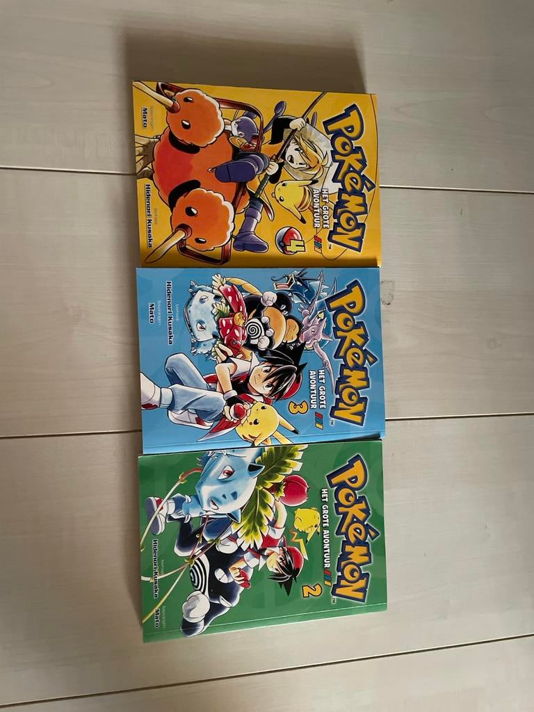 Pokémon: Het Grote Avontuur - Deel 2, 3 en 4, Boeken, Meerdere stripboeken, Ophalen of Verzenden, Zo goed als nieuw
