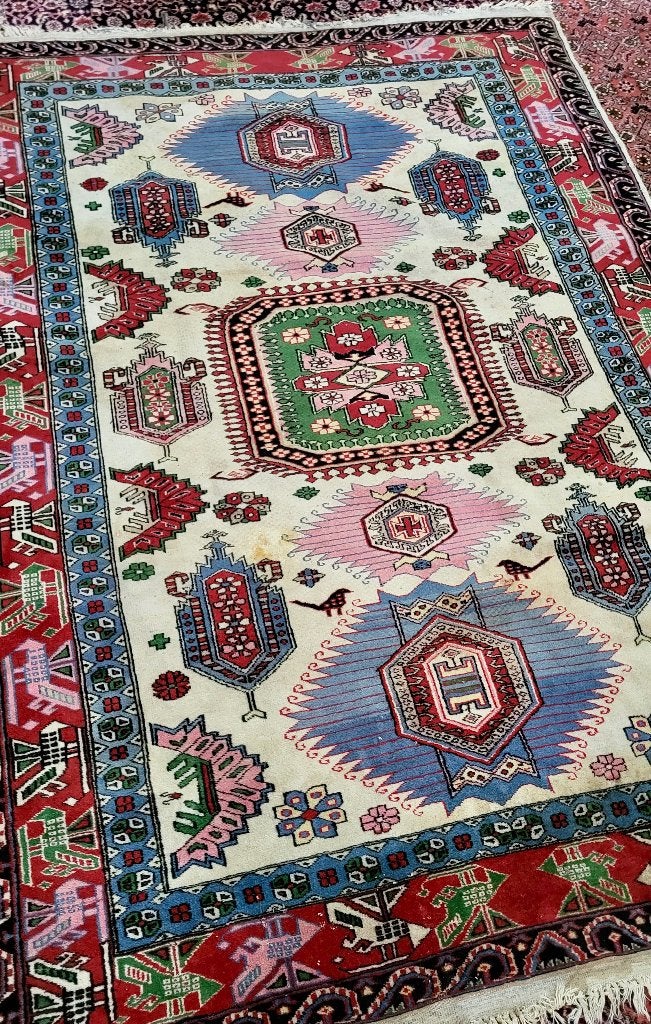 Prachtig oude KAZAK Perzische tapijt, Ophalen