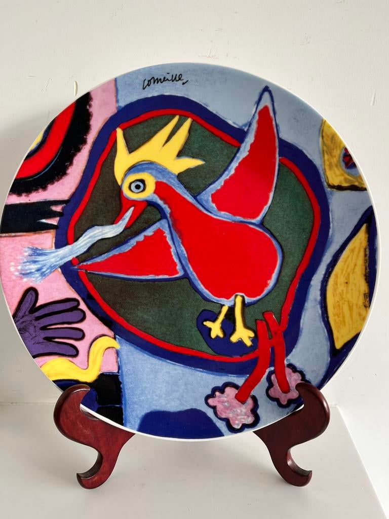 CORNEILLE. — L’OISEAU ROUGE. —. SIERBORD., Antiek en Kunst, Antiek | Keramiek en Aardewerk, Ophalen of Verzenden
