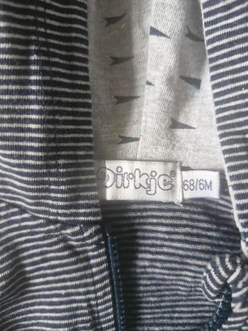 Blauw gestreept vest Maat 62 h3, Kinderen en Baby's, Babykleding | Maat 62, Truitje of Vestje, Dirkje, Onbekend, Ophalen of Verzenden