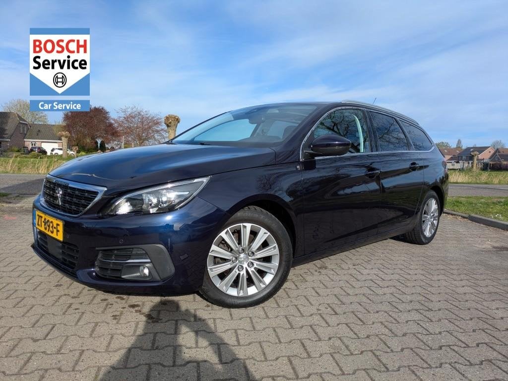 Peugeot 308 1.2 PureTech Blue Lease Premium I Nieuwe distrib, Gebruikt, Euro 6, Met garantie (alle), Blauw