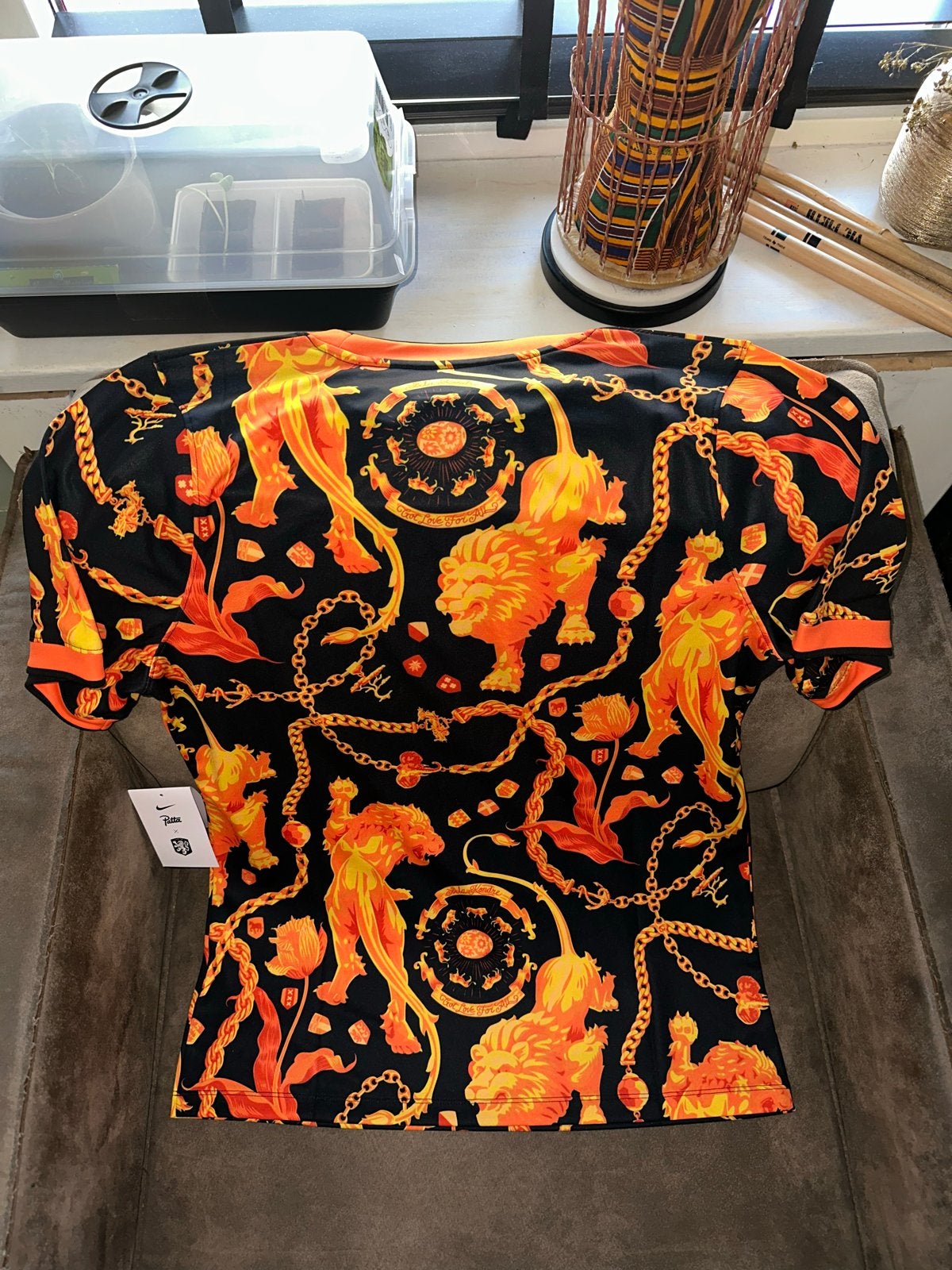 Exclusive Nike Patta KNVB Voetbalshirt Oranje Leeuw - Maat M, Ophalen, Maat 48/50 (M), Zwart, Nieuw