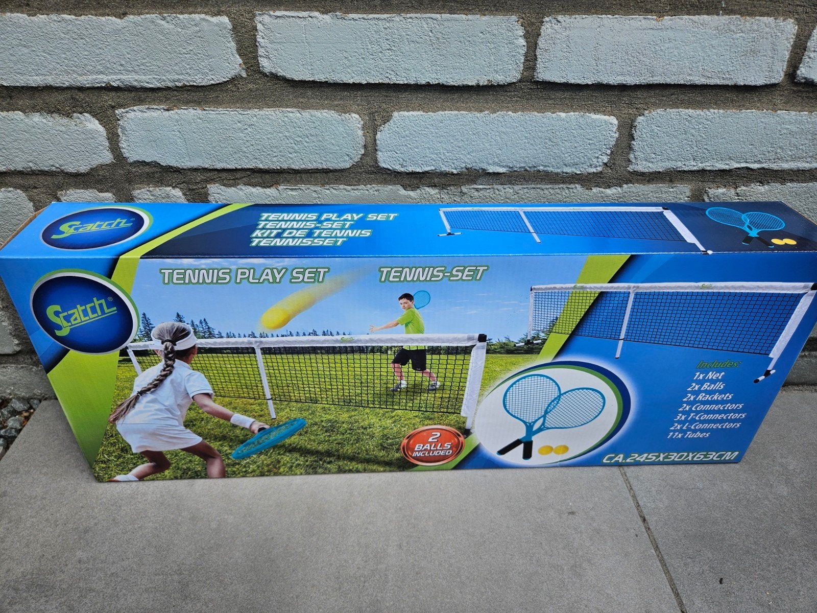Scatch Tennis Speelset - Compleet met Net, Rackets & Ballen, Ophalen of Verzenden, Nieuw, Overige typen, Overige merken