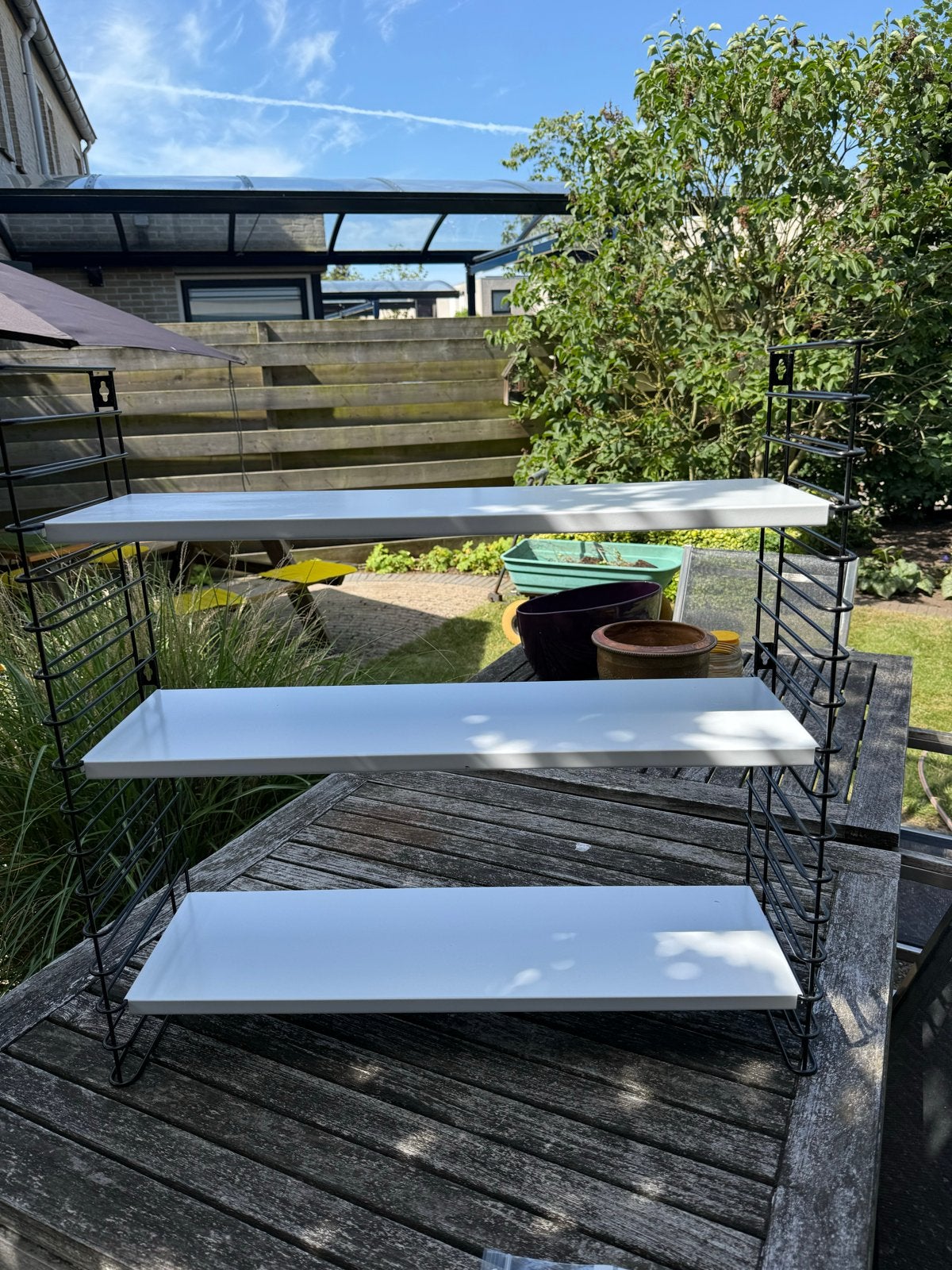 Tomado wandrek met 3 planken, Huis en Inrichting, Woonaccessoires | Wandplanken en Boekenplanken, Ophalen, Gebruikt