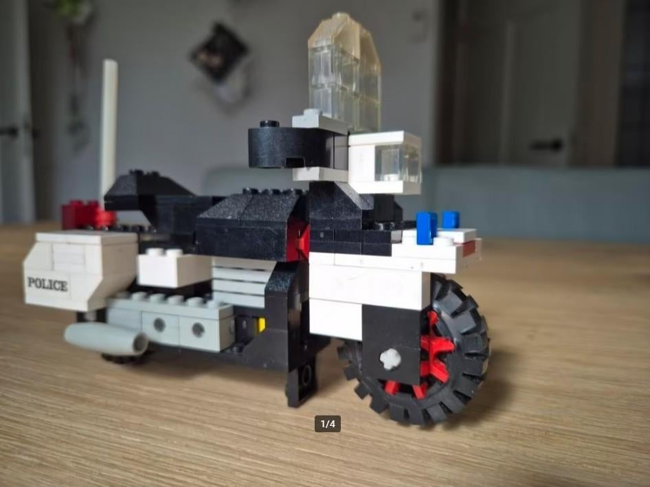 Legoset 394 Politiemotor Harley Davidson 1000 cc., Kinderen en Baby's, Gebruikt, Lego, Compleet, Ophalen of Verzenden