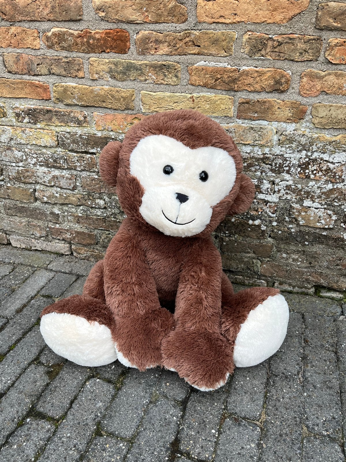 Grote knuffelaap HEMA - Zacht en knuffelbaar, Ophalen, Zo goed als nieuw, Bruin, Groot (groter dan 80 cm)