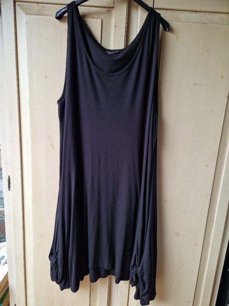 zwarte tuniek/jurk, Ophilia, maat 5, Verzenden, Zwart, Maat 46/48 (XL) of groter, Zo goed als nieuw