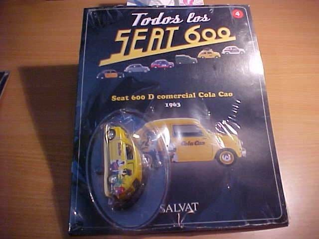 Solido - Seat 600 D Comercial Cola Cao [geel] 1/43 MIB, Ophalen of Verzenden, Nieuw, Auto, Solido