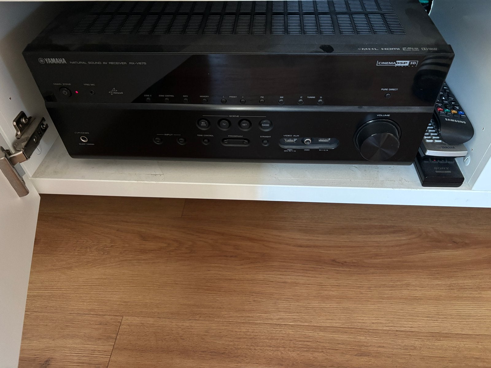 Yamaha RX-V675 en JBL Cinema 610, 7.1-systeem, Gebruikt, 70 watt of meer, Overige spelers