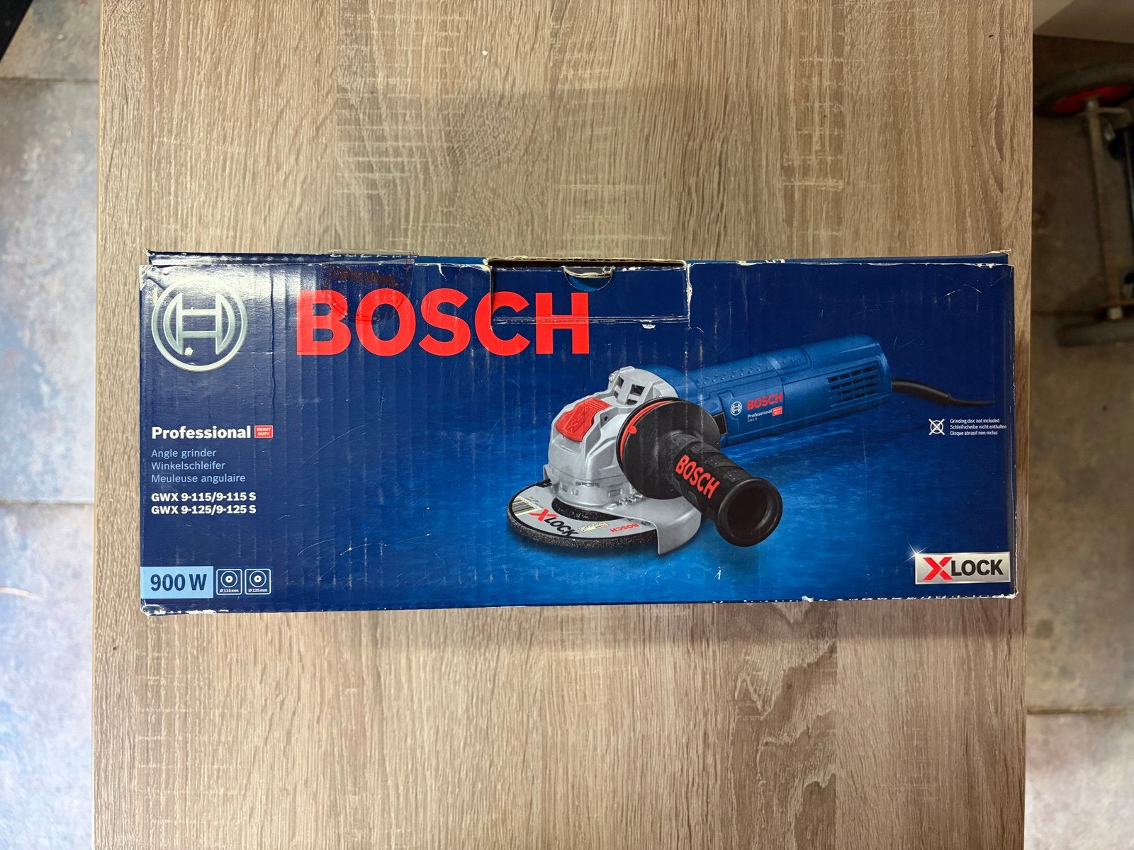 Bosch Professional GWX 9-125 S Haakse Slijpmachine 900W X-LO, Ophalen of Verzenden, Nieuw, 700 tot 1000 watt, Haakse handslijpmachine