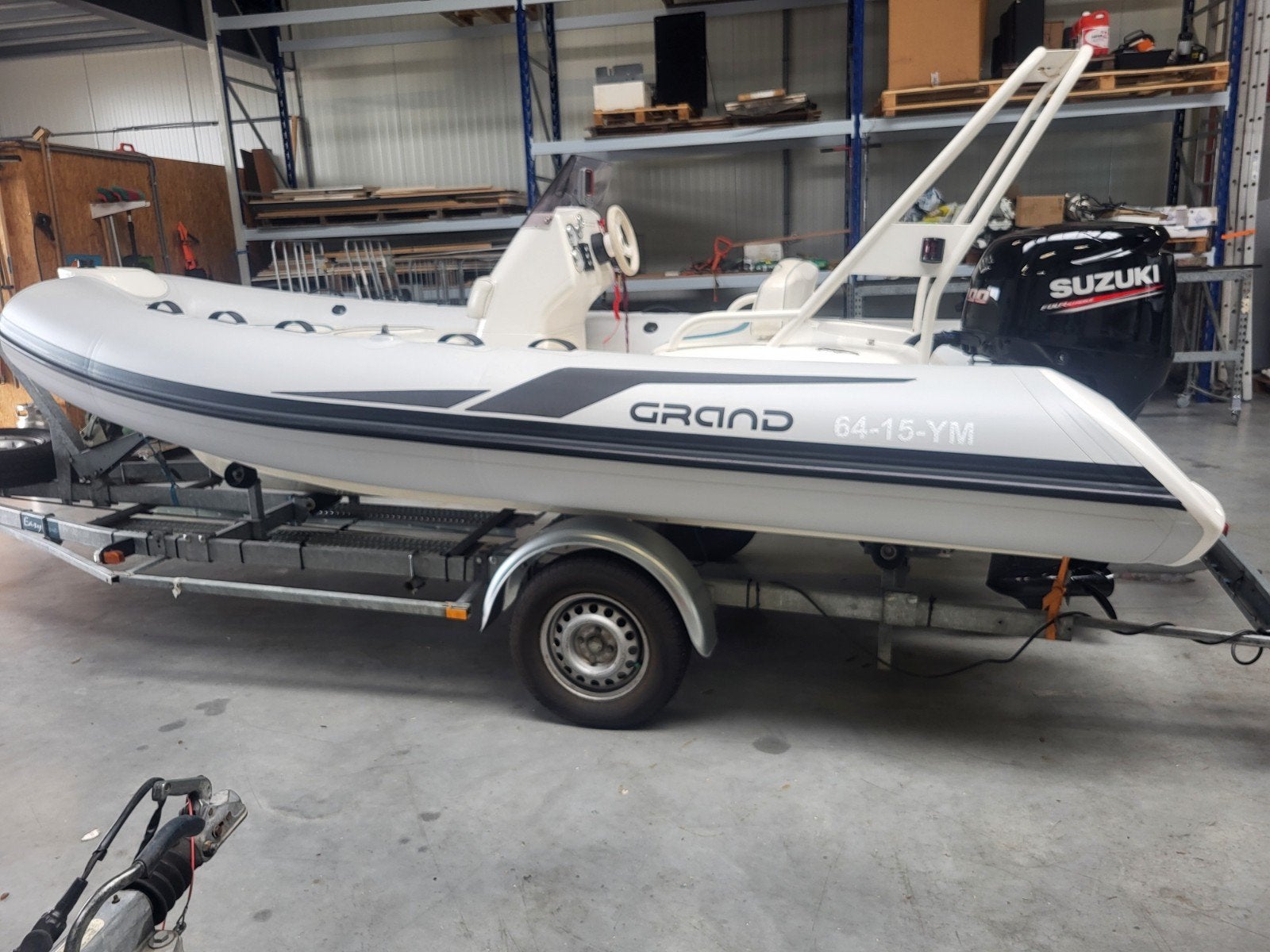 Speedboot Grand 480L, Watersport en Boten, Speedboten, Rubber, Ophalen