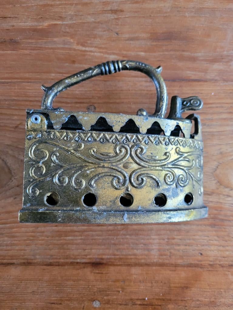 Messing kolen strijkijzer, Ophalen of Verzenden