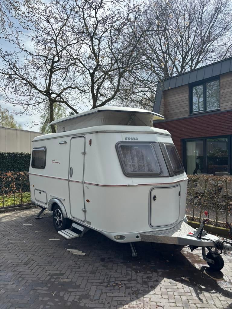 Retro caravan Eriba triton 410, Caravans en Kamperen, Luifel, Omvormbare zithoek, Treinzit, Tot en met 3