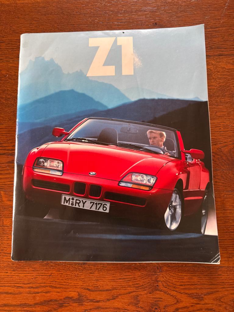 BMW Z1 Brochure - Originele Folder uit de Jaren '80, Ophalen of Verzenden, Zo goed als nieuw, BMW