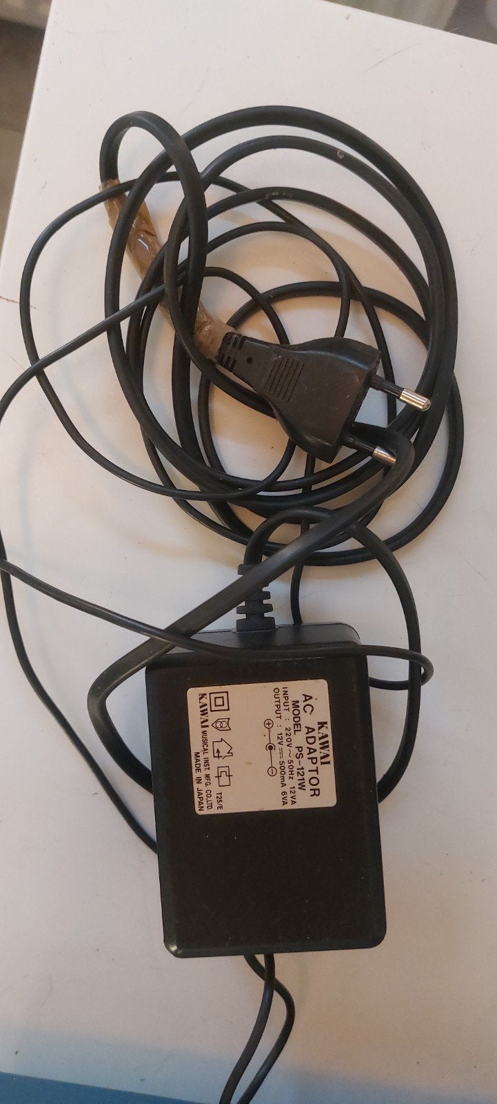 Kawai AC Adapter PS-121W en handleiding K1/K1m, Ophalen of Verzenden, Gebruikt