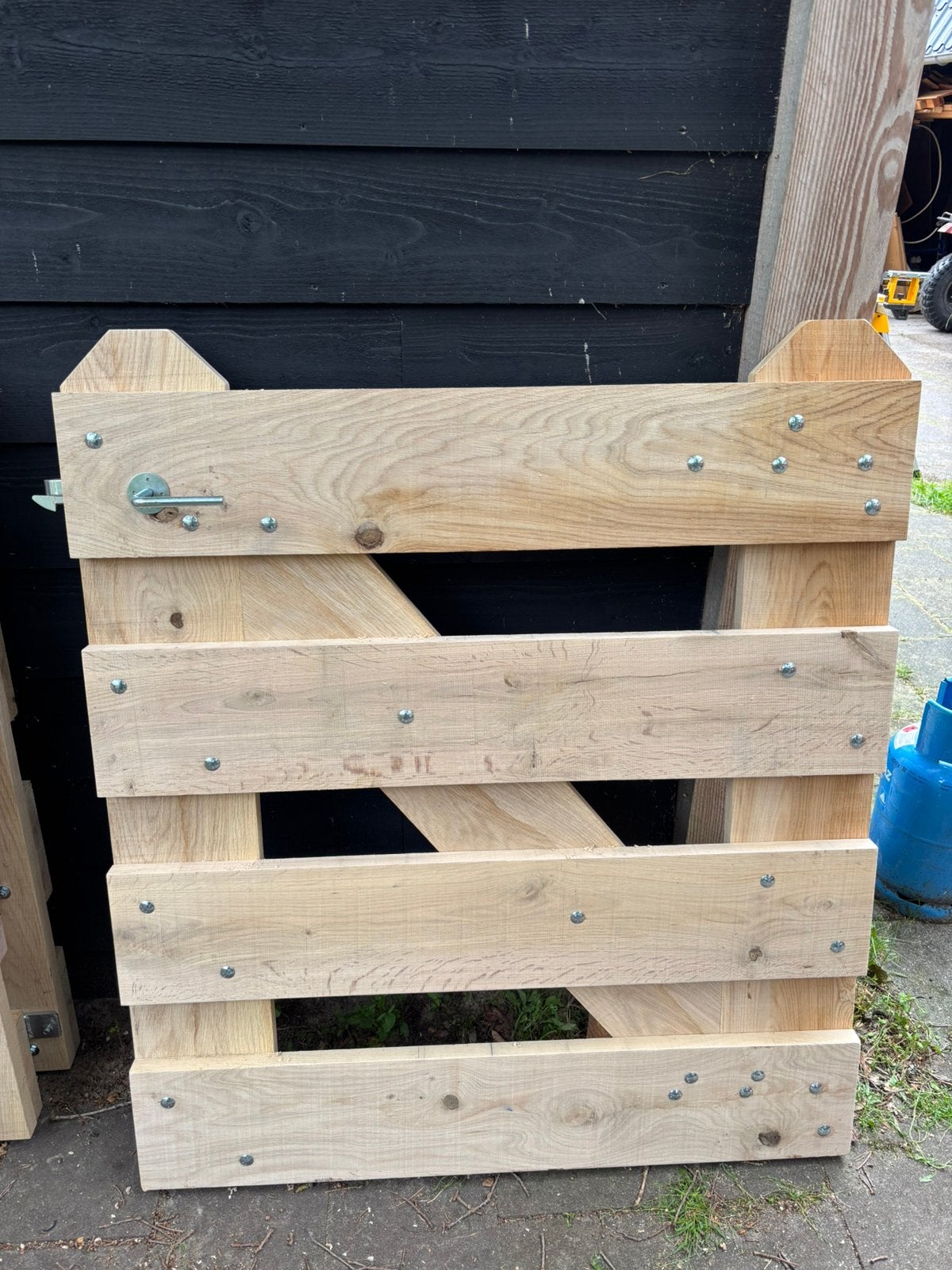 Eiken looppoortje / hekje, Tuin en Terras, Ophalen, Zo goed als nieuw, Hout, Tuinhek