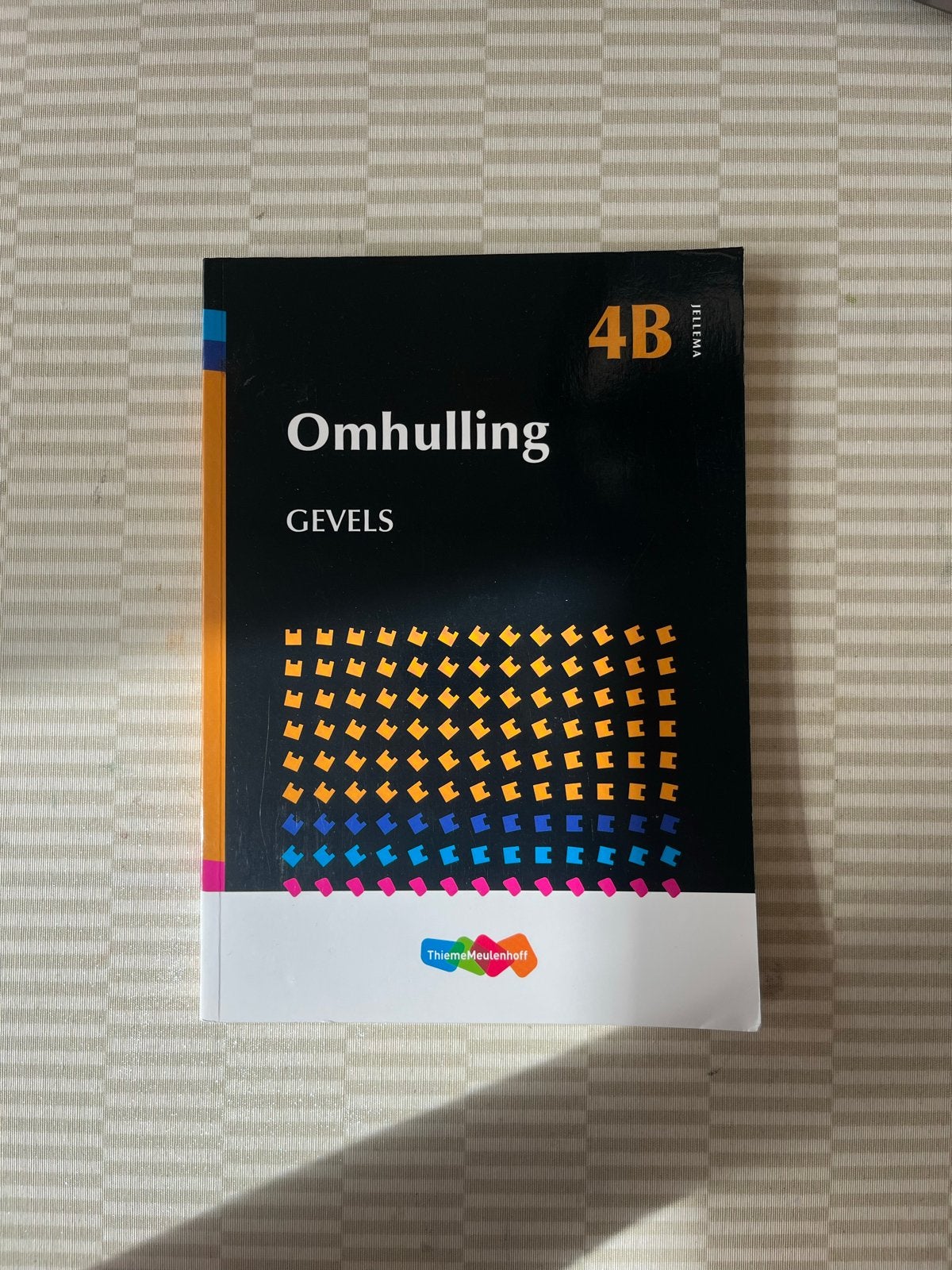 Jellema Omhulling Gevels 4B - Bouwtechniek HBO, Ophalen of Verzenden, Beta, Zo goed als nieuw, HBO