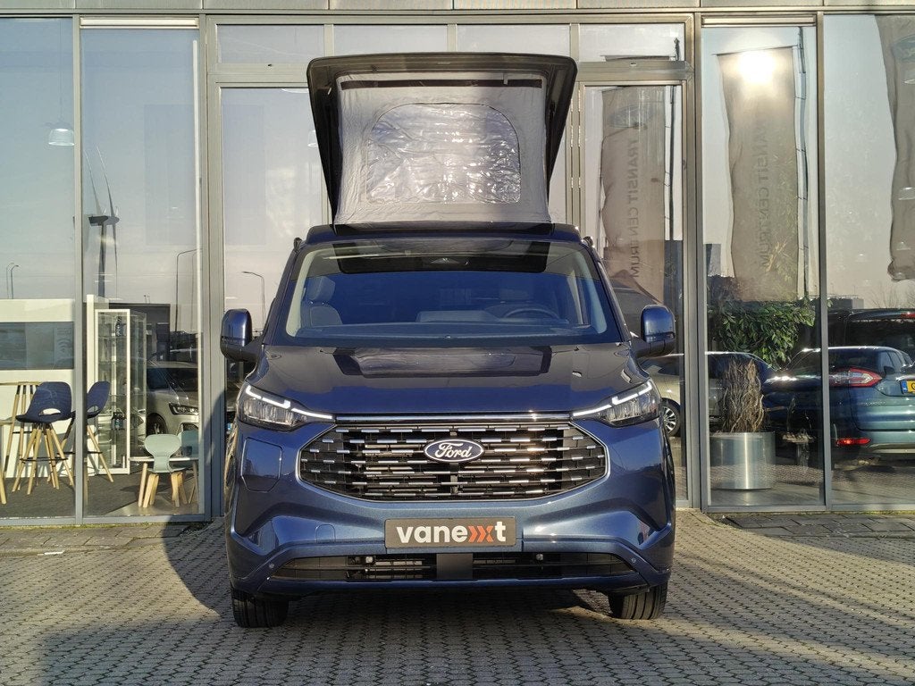 Ford Tourneo Custom Vanexxt 340 L1H1 2.5 PHEV Titanium Plus, Stof, 1850 kg, Blauw, 233 pk