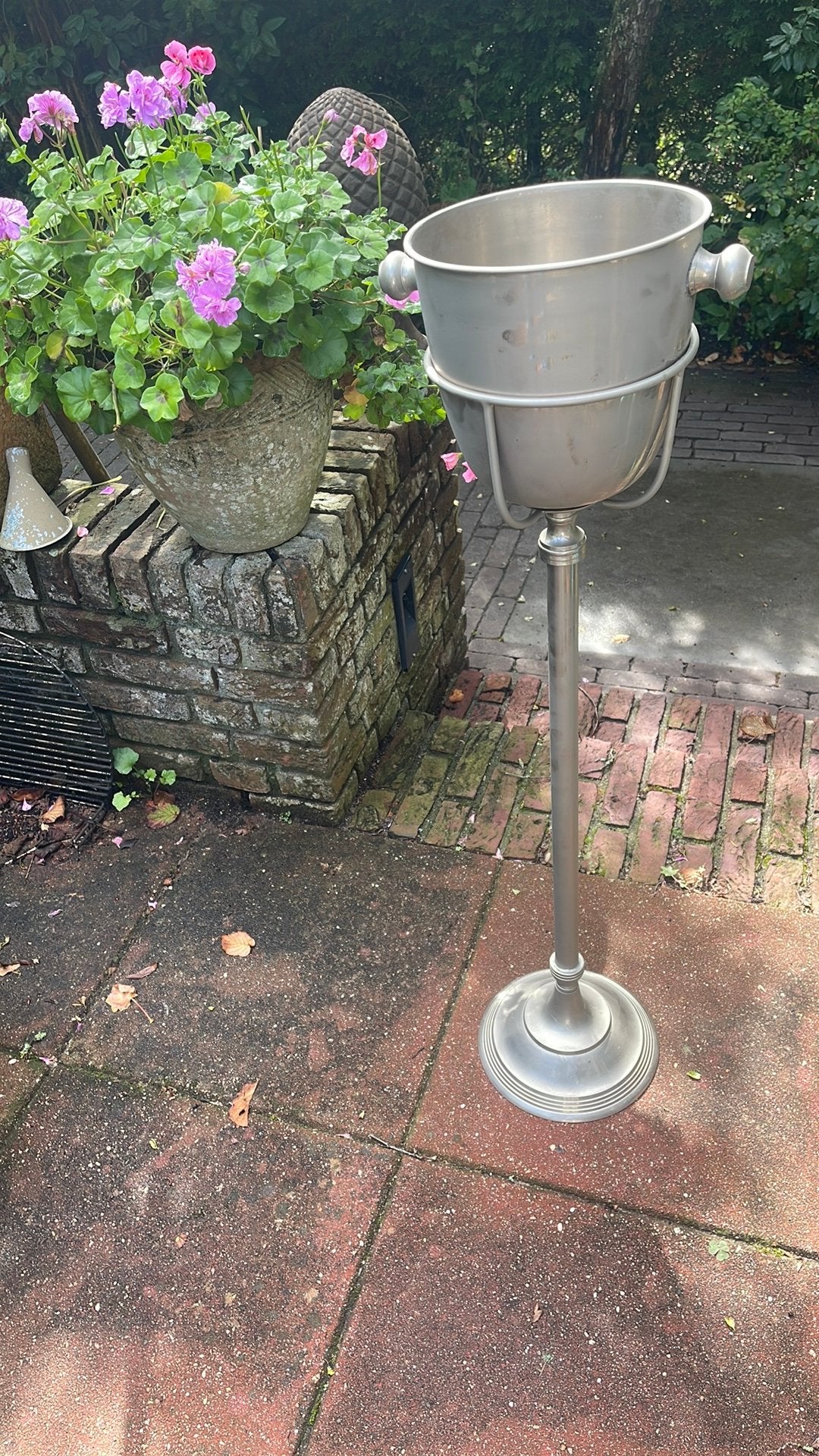 Wijnkoelerstandaard (verzilverd), Ophalen, Gebruikt, Metaal, Minder dan 5 flessen