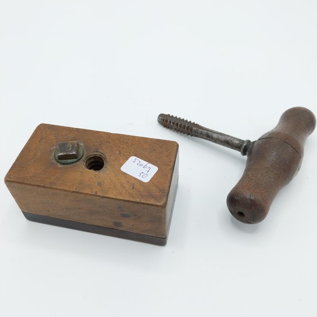 Oude houten tap en contraijzer Moulsons (52067-ML), Ophalen of Verzenden