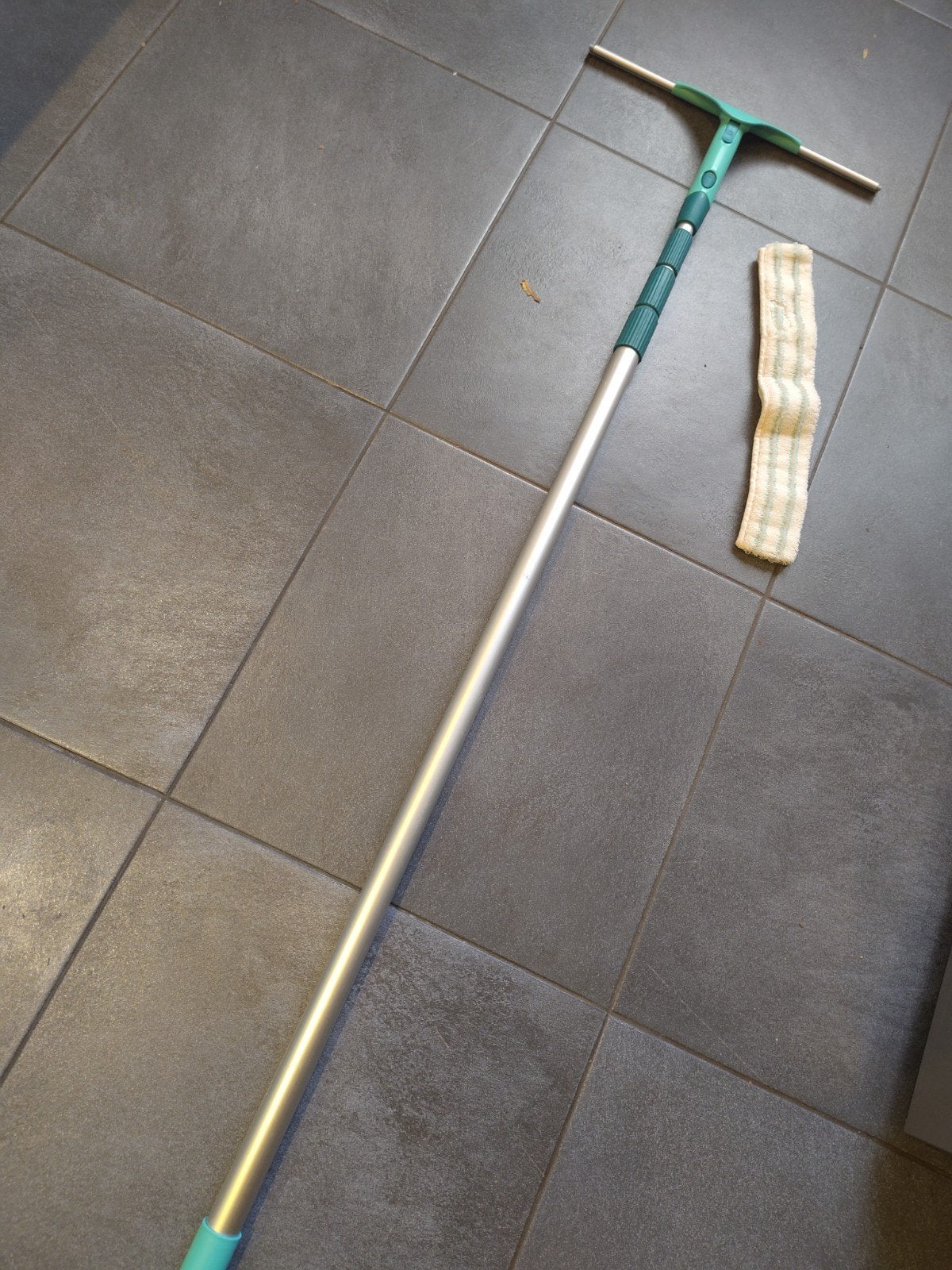 Leifheit Raamwisser met Telescoopsteel en Inzeemspons, Ophalen, Raamwisser of Trekker