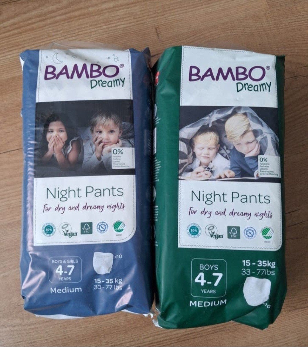 18 pakken luierbroekjes 4-7 jaar bambo dream, 180 luiers, Ophalen, Nieuw