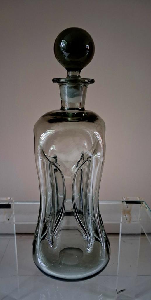 Deens ,Holmegaard,Kluk Kluk karaf,kristal, Antiek en Kunst, Antiek | Glas en Kristal, Ophalen of Verzenden