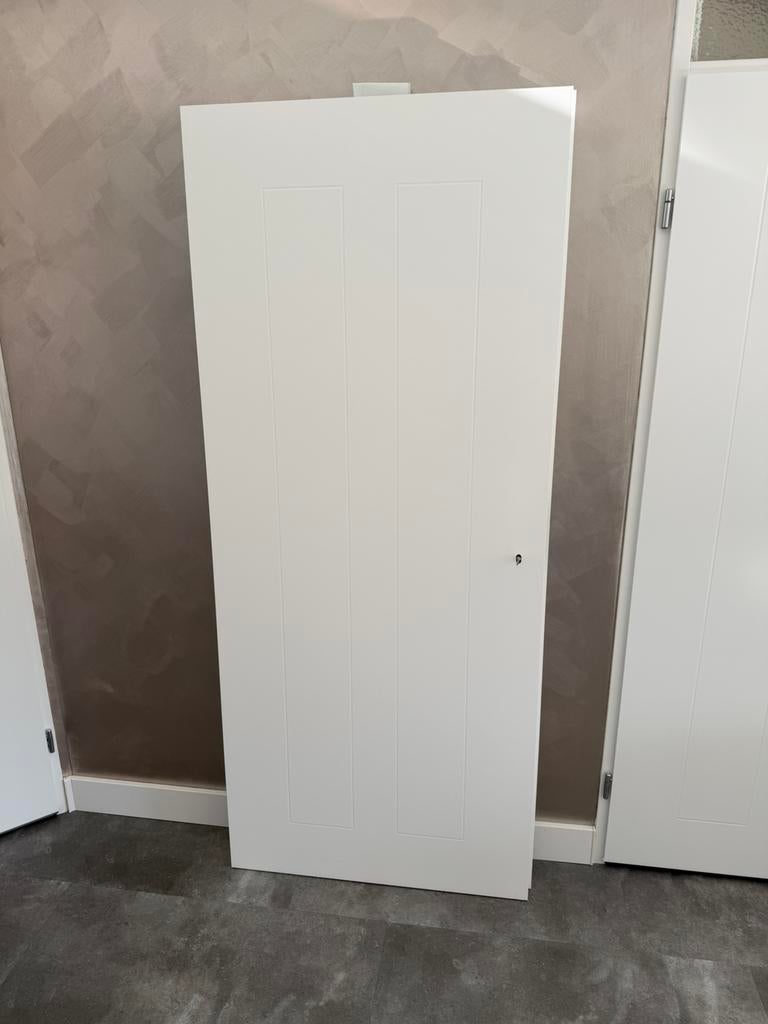 Svedex lijndeur 83201,5 Rechts, toiletslot, Extra wit, Ophalen, Nieuw, Binnendeur, 200 tot 215 cm