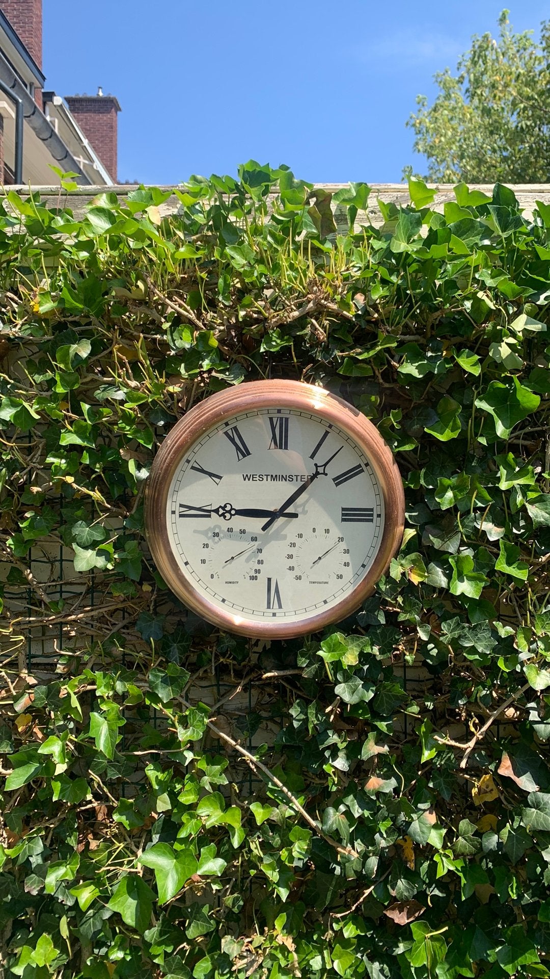 Buiten klok, Tuin en Terras, Tuinmeubel-accessoires, Ophalen of Verzenden, Zo goed als nieuw