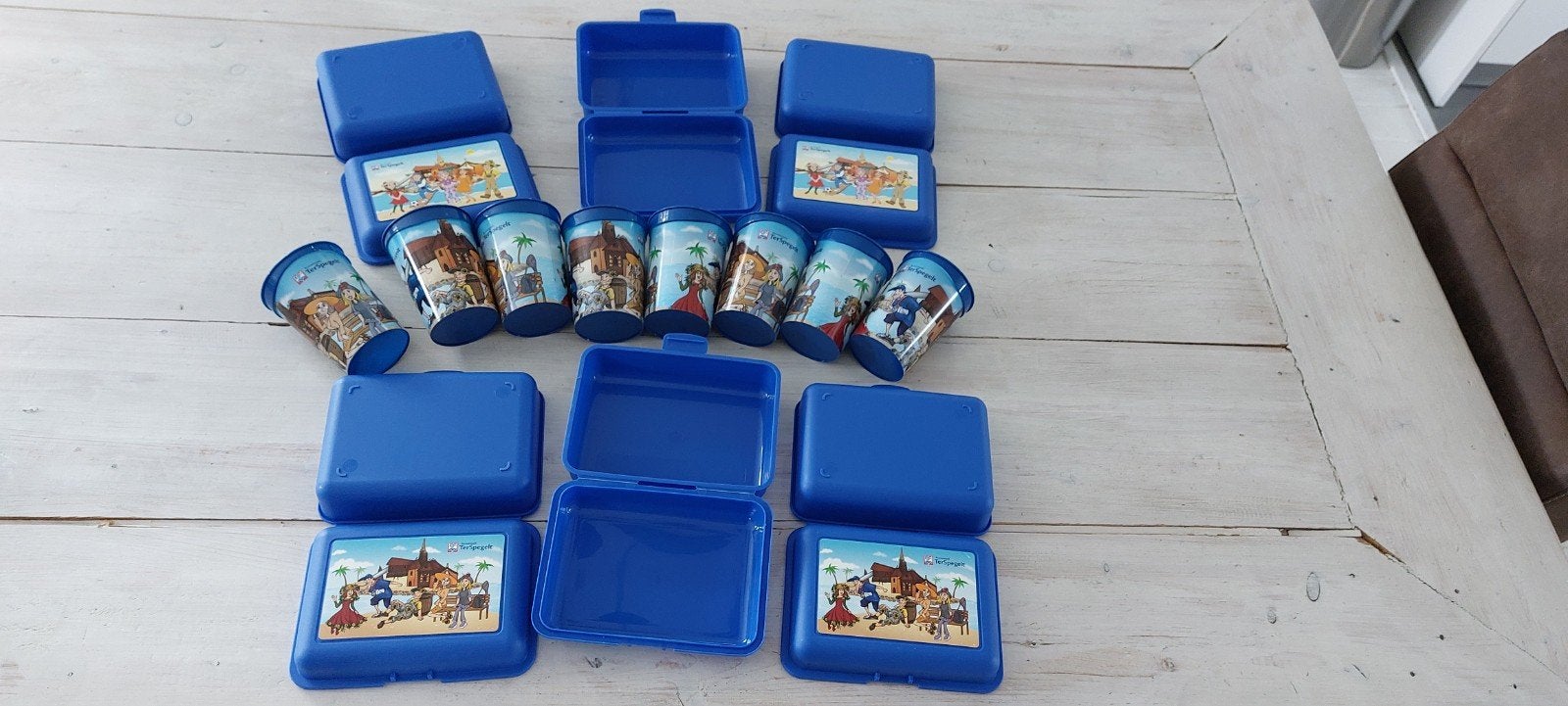 Broodtrommels 6x bekers 8x Terspegelt, Ophalen of Verzenden, Zo goed als nieuw