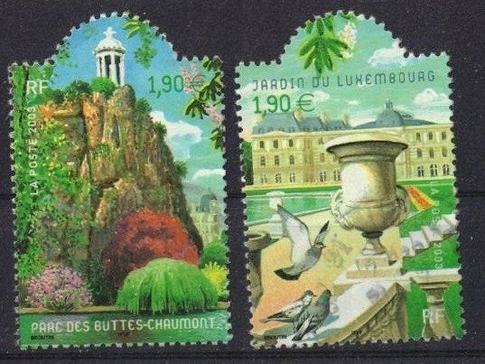 Frankrijk, zegels 2003-3748+49, Ophalen of Verzenden, Gestempeld