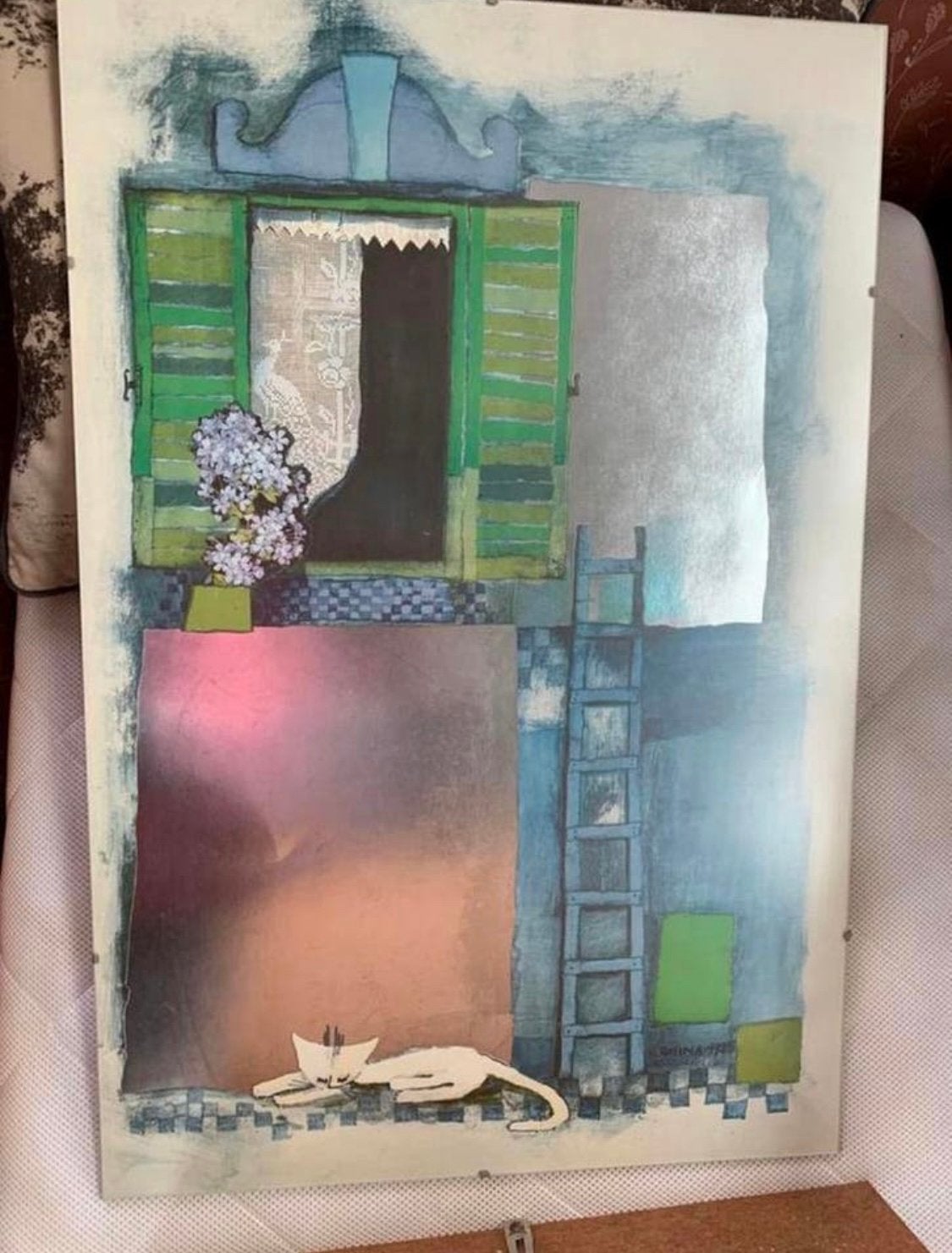 affiche poster Rosina Wachtmeister achter glas goede staat, Ophalen of Verzenden