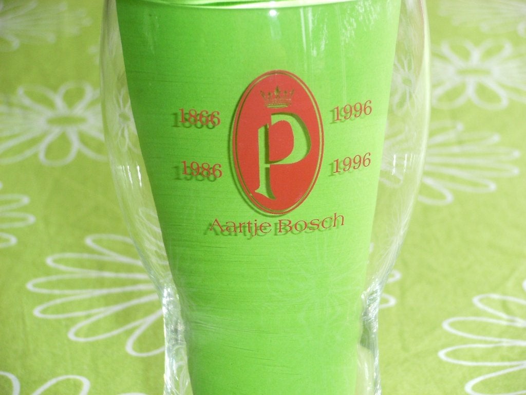 Heineken Aartje Bosch 1866 - 1996 Dubbeldruk, Verzamelen, Biermerken, Ophalen of Verzenden, Zo goed als nieuw, Glas of Glazen