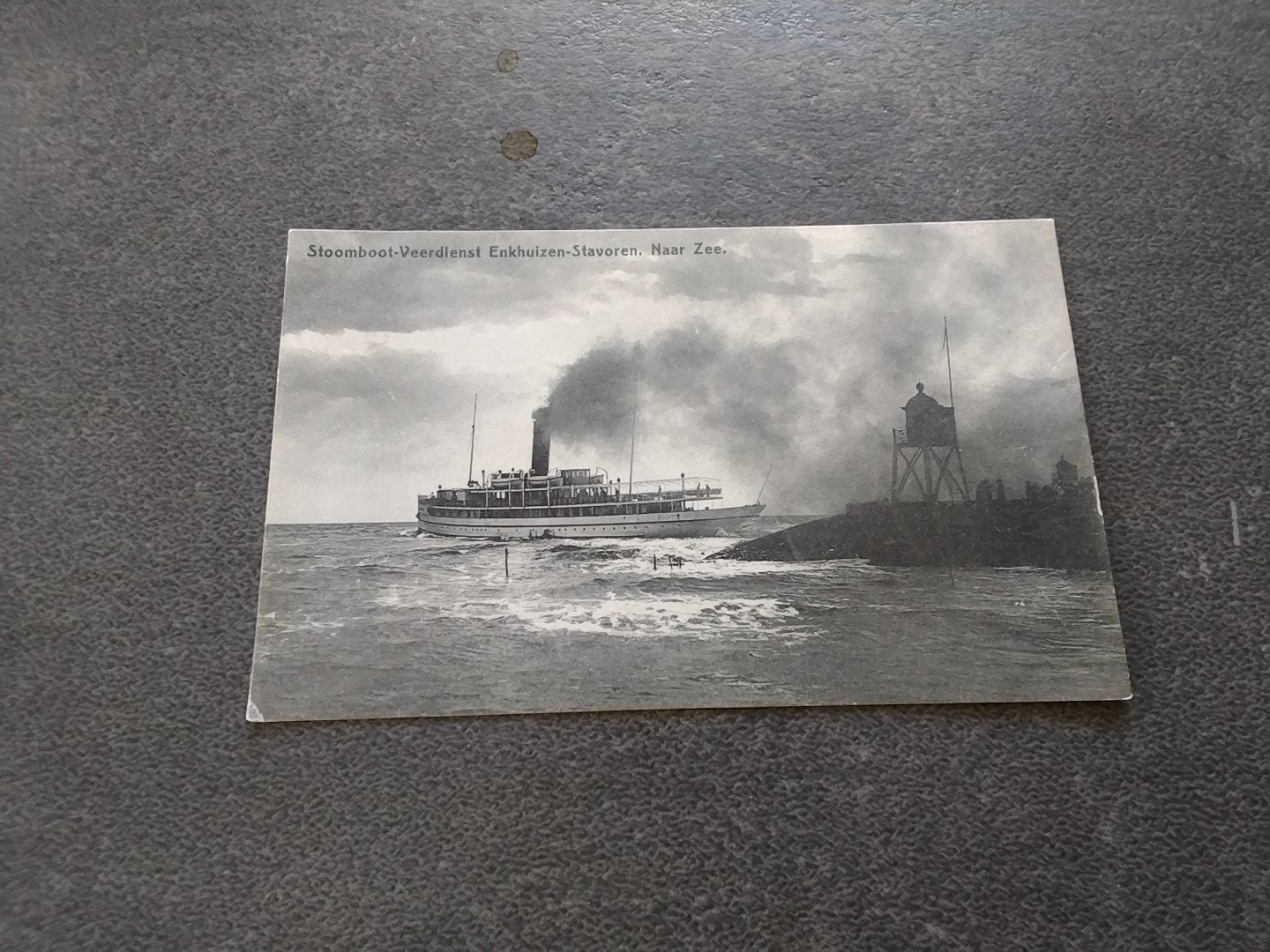 Stoomboot Enkhuizen Stavoren ca 1925, Verzamelen, Ophalen of Verzenden, 1920 tot 1940, Noord-Holland
