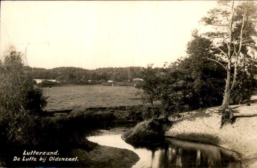 de Lutte bij Oldenzaal - Lutterzand, Ophalen of Verzenden, 1920 tot 1940, Gelopen, Overijssel