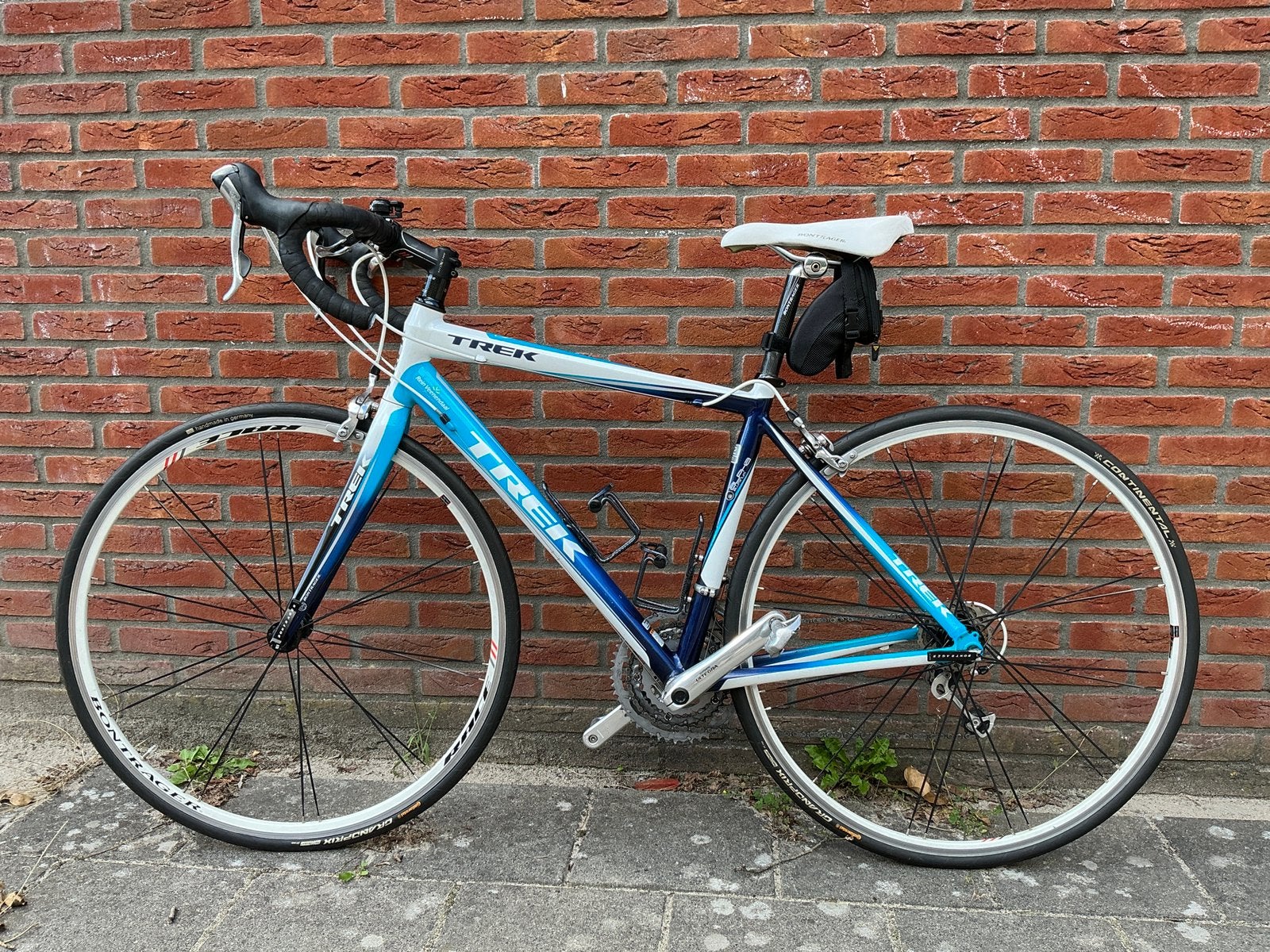 Blauwwitte Trek Alpha Aluminium Racefiets maat 52, Gebruikt, Aluminium, 49 tot 53 cm, Meer dan 20 versnellingen