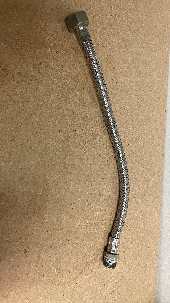 Flexibele RVS waterslang 30cm, Ophalen of Verzenden, Gebruikt, Rvs, Overige typen