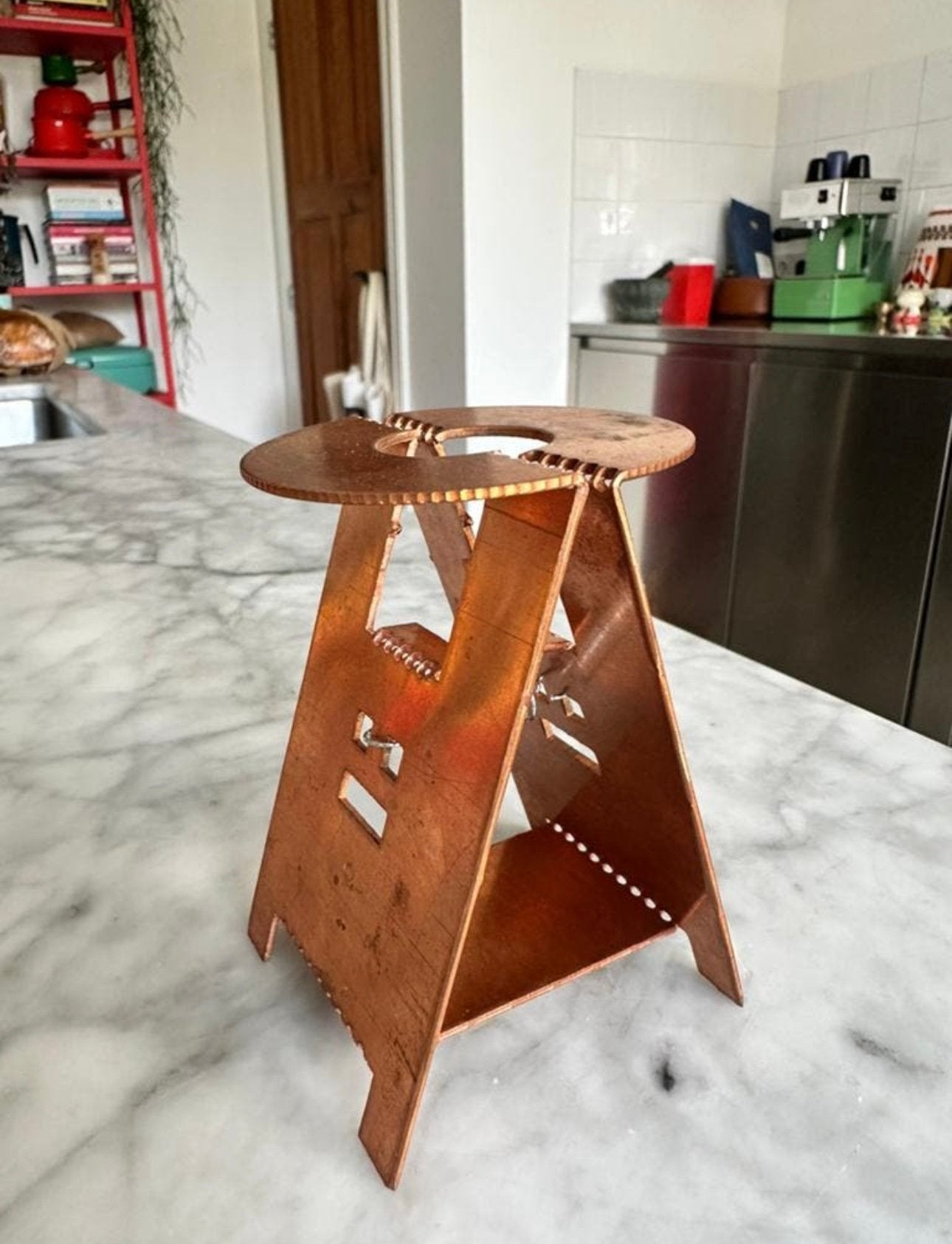 Piet Hein Eek Kandelaar Koper, Ophalen of Verzenden, Zo goed als nieuw, X, Kandelaar