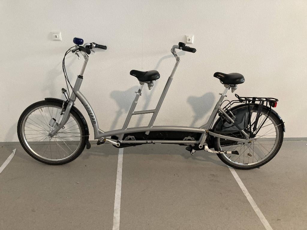 Van Raam tandem, Fietsen en Brommers, Fietsen | Tandems, Ophalen, Minder dan 10 versnellingen, Minder dan 49 cm, Velgrem