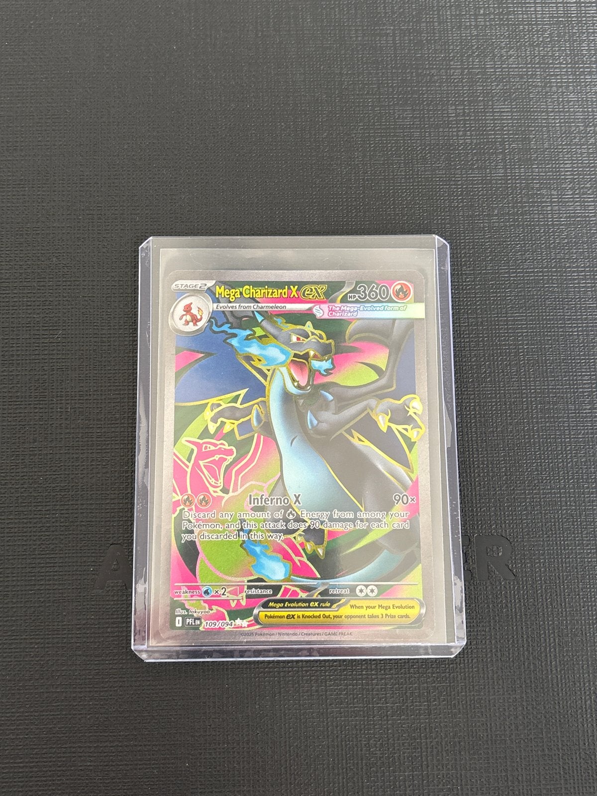 Mega Charizard EX Pokémon Kaart -(109/094), Ophalen, Zo goed als nieuw, Losse kaart