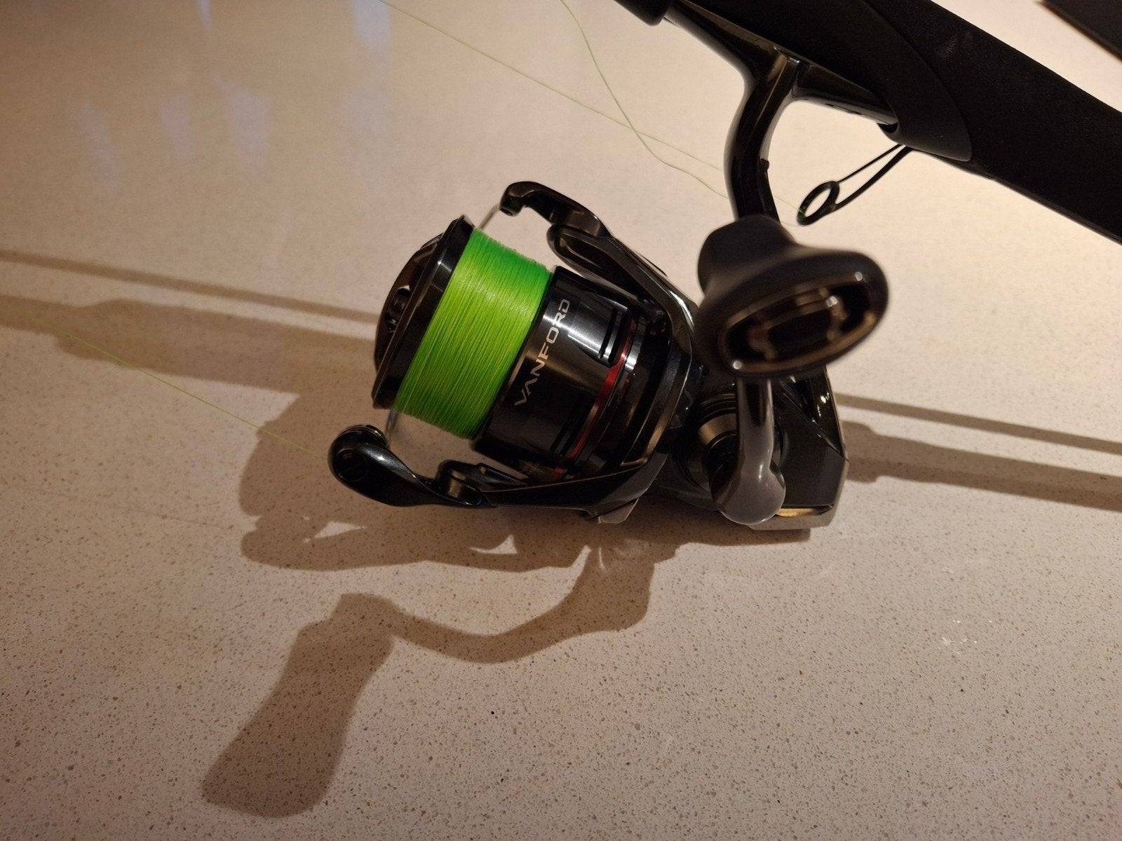 Shimano Zodias + Shimano Vanford 2500S, Ophalen, Nieuw, Complete set