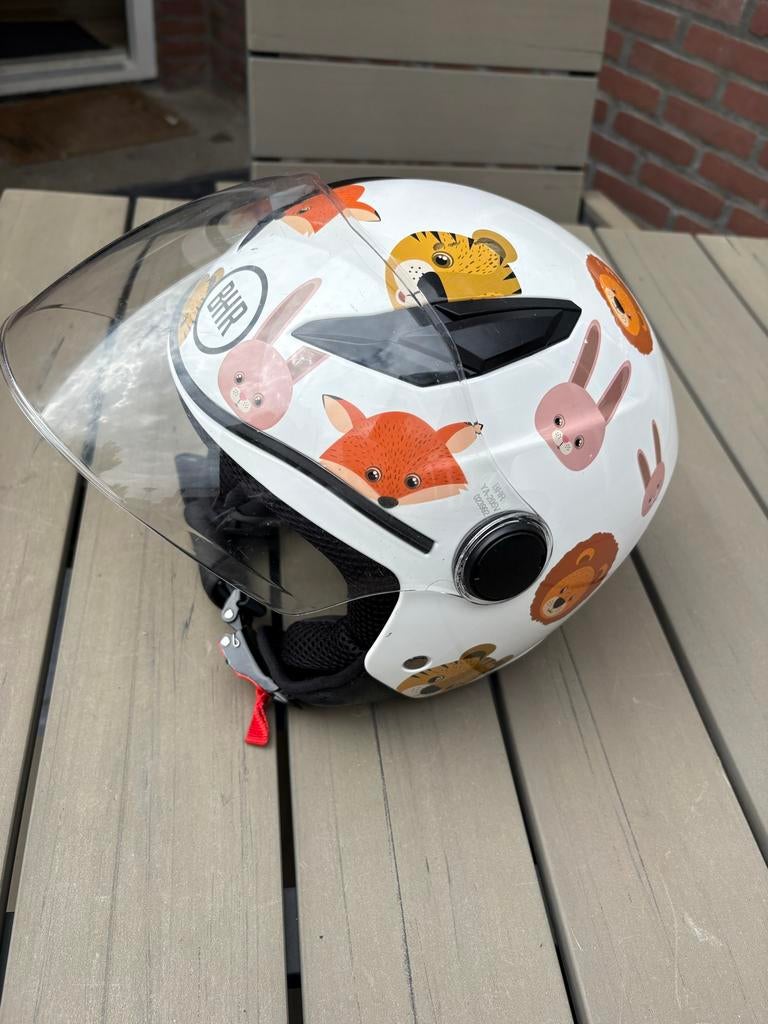 Vrolijke Kinderhelm Maat XS - Zo goed als nieuw, Fietsen en Brommers, Brommerhelmen, Ophalen, Zo goed als nieuw, Extra small of kleiner