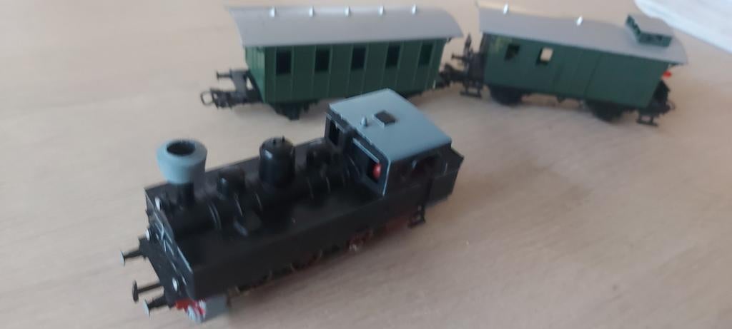 Märklin DB stoomlocje 3090 met 1 personen en 1 bag.rtg, Hobby en Vrije tijd, Modeltreinen | H0, Wisselstroom, Wagon, Ophalen of Verzenden