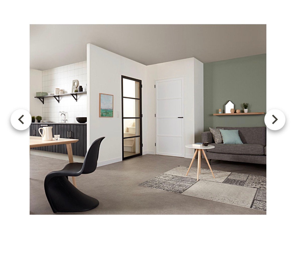 CanDo Bradford binnendeur elegant grafiet zwart 83 x 211 cm, Doe-het-zelf en Verbouw, Deuren en Horren, Ophalen, 80 tot 100 cm