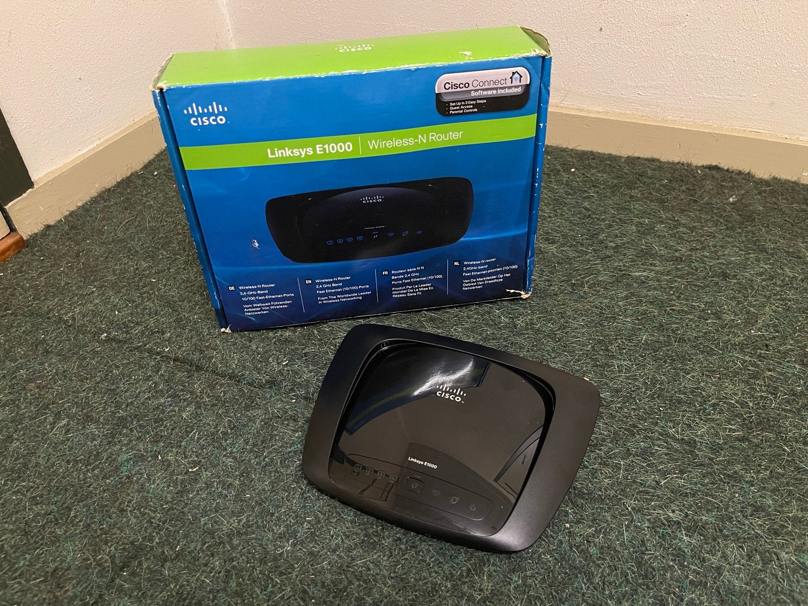 Cisco Linksys E1000 Wireless-N router (excl. adapter), Ophalen of Verzenden, Gebruikt, Router