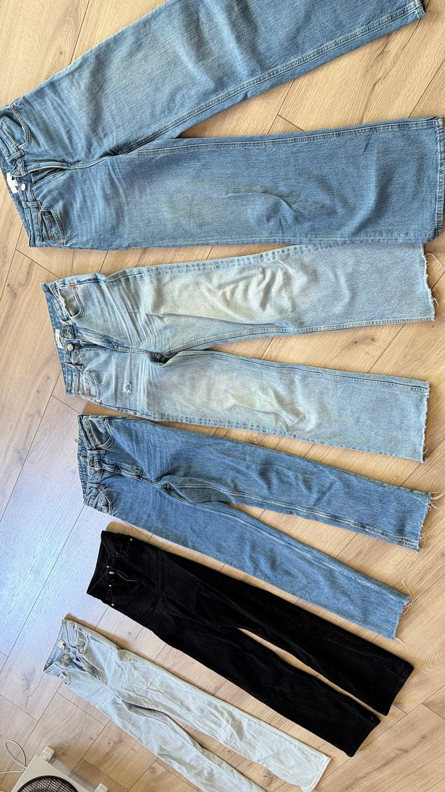 Diverse jeans: H&M, Pull&Bear, Divided - Maten 34,36,38, Blauw, Ophalen of Verzenden, Maat 36 (S), Lang