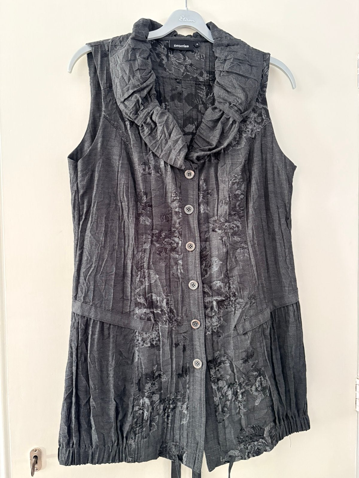 ZGAN Grijze Tuniek, Kleding | Dames, Blouses en Tunieken, Verzenden, Zo goed als nieuw, Maat 46/48 (XL) of groter, Grijs