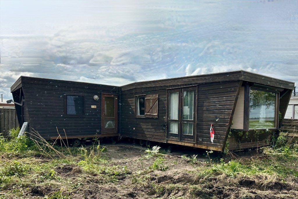 Houten L-Chalet , Airco zelf ophalen/demonteren♦️, Tot en met 4